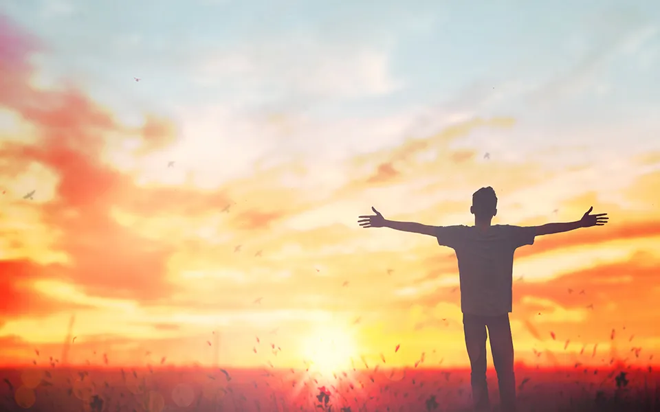 自信に満ち溢れた自己満足な男性